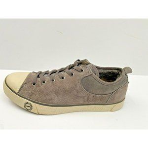 UGG AUSTRALIA EVERA 1888 Gray Suede Leather VTG Style Tennis Sneaker Cap Toe 8.5